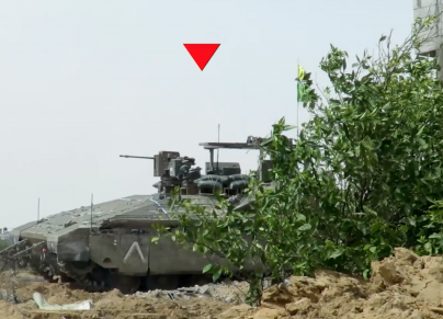 استهداف دبابة إسرائيلية في رفح 10 أيار 2024