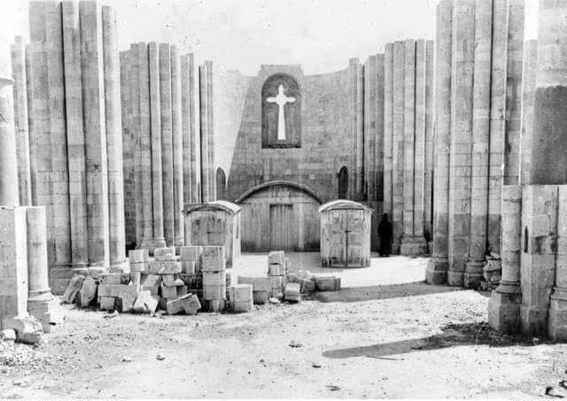 كنيسة بئر يعقوب شرق نابلس عام 1918