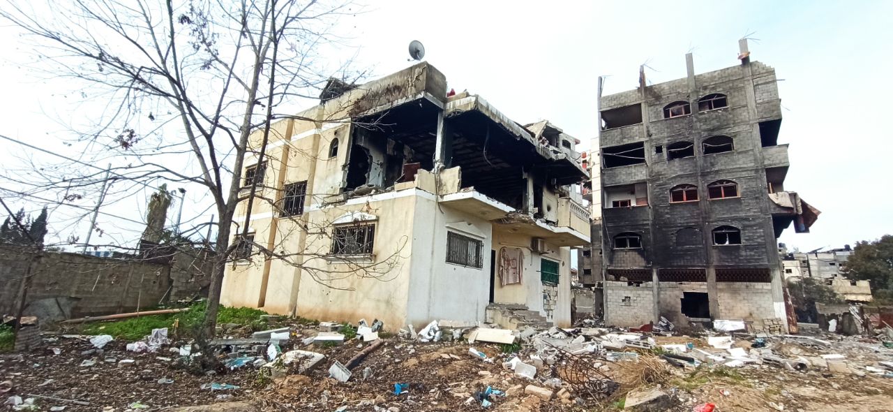 منزل هاشم غزال الذي دمره القصف الإسرائيلي