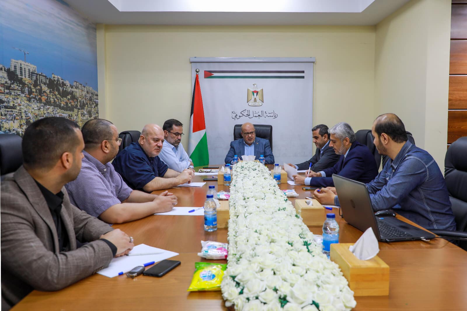 اجتماع هيئة رئاسة العمل الحكومي بغزة 