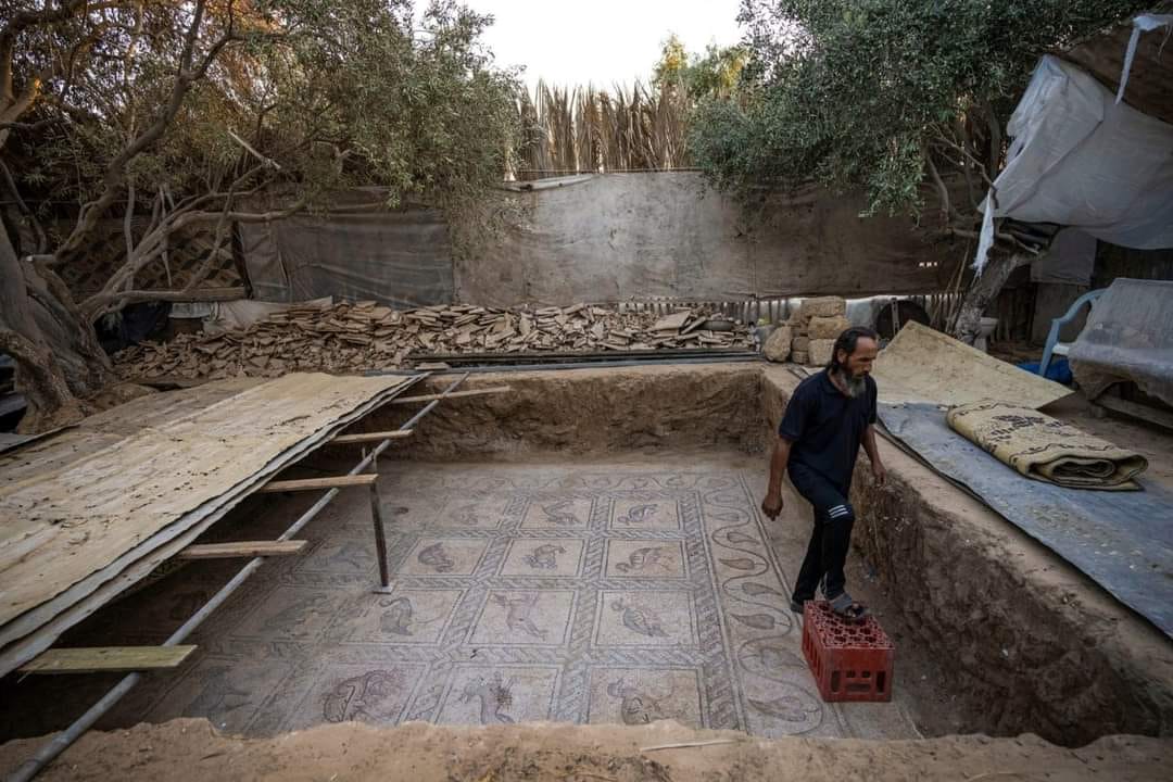 الموقع الأثري الجديد في البريج وسط قطاع غزة