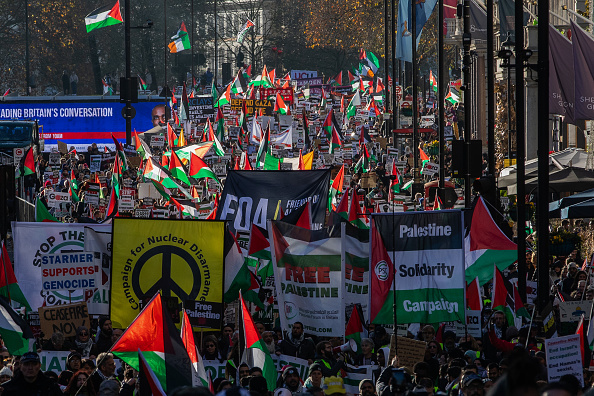 مظاهرة في لندن دعما لفلسطين