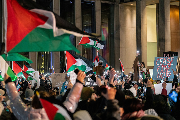 مظاهرة في نيويورك دعمًا لفلسطين
