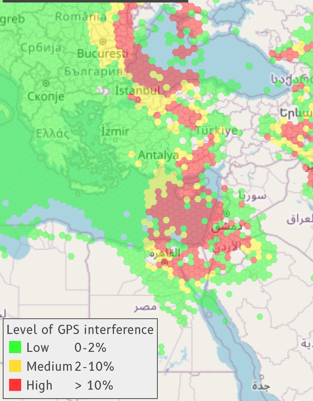 شويش في منظومة الملاحة الجوية GPS