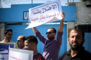 احتجاجات سابقة على حرب فيسبوك على المحتوى الفلسطيني - Mohammed Talatene/Getty