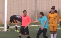 مدرب يعتدي على حكم مباراة في دوري الدرجة الأولى بغزة