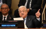 الرئيس محمود عباس أثناء إلقاء كلمته في الأمم المتحدة في الذكرى الـ75 للنكبة -  ED JONES/Getty Images 