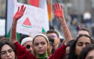 مظاهرة مؤيدة لفلسطين