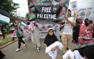 مظاهرة في جنوب أفريقيا دعمًا للقضية الفلسطينية. 16 ديسمبر 2023