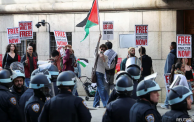 من تظاهرات طلبة الجامعات رفضًا لجريمة الإبادة الإسرائيلية في غزة