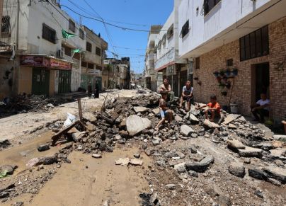 أضرار خلّفها العدوان الإسرائيلي على مخيم جنين -  ZAIN JAAFAR/ Getty Images