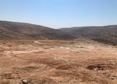 مكان المدرسة البدوية التي هدمها الاحتلال اليوم