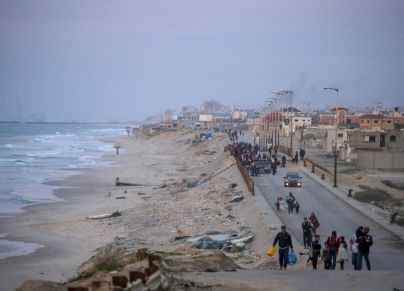 مجمع تفتيش في شمال غزة