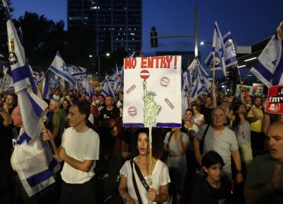 احتجاج في تل أبيب