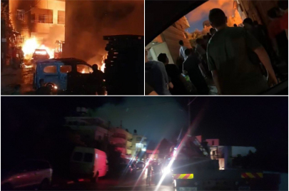 حريق في ترمسعيا شمال رام الله 