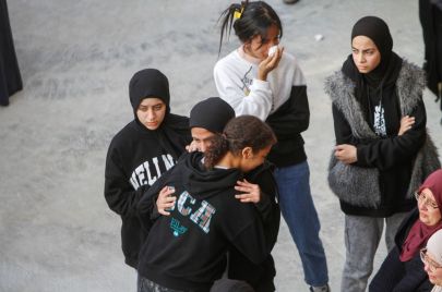 في وداع الطفلة جنى زكارنة - Nasser Ishtayeh/ Getty Images