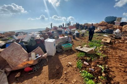 عائلات فلسطينية هجّرها الاحتلال وتركها دون مأوى في دوما شرق نابلس