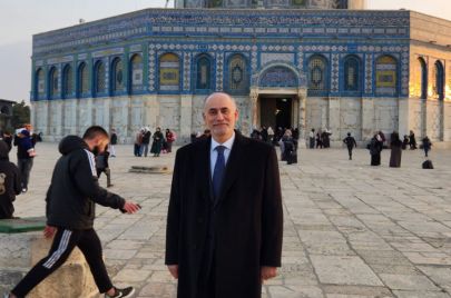 السفير الأردني غسان المجالي في المسجد الأقصى