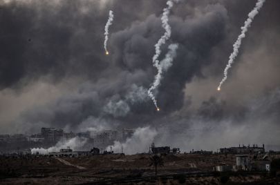 قصف إسرائيلي على قطاع غزة. 22 نوفمبر 2023. تصوير مصطفى الخروف