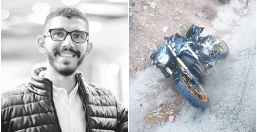 وفاة لشاب محمد عرفات شويكي، بعد اصطدام دراحته على طريق واد القف غرب الخليل