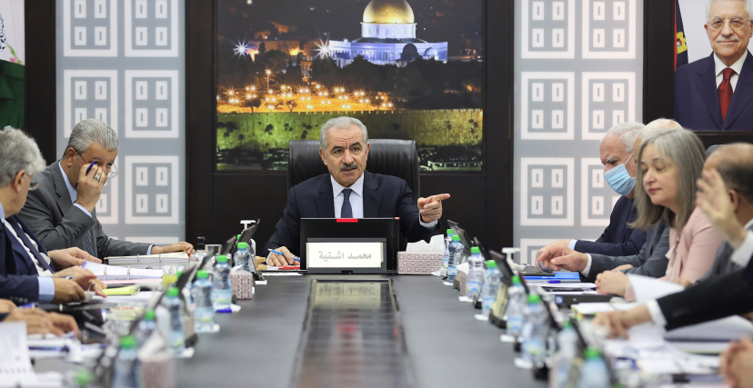 جلسة الحكومة الفلسطينية، اليوم الإثنين (صورة: شادي حاتم) 