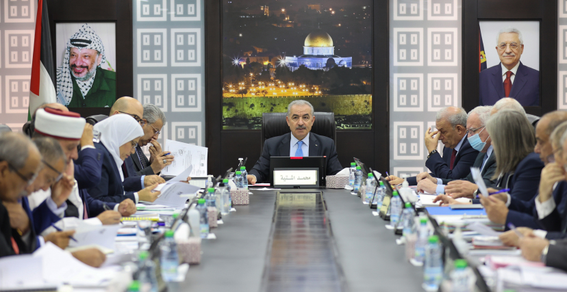 جلسة الحكومة الفلسطينية، اليوم الإثنين (تصوير: شادي حاتم) 