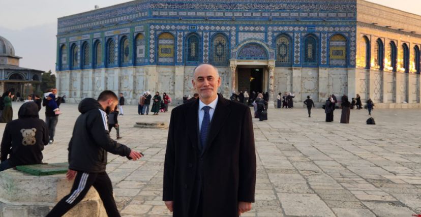 السفير الأردني غسان المجالي في المسجد الأقصى
