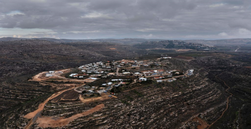 مستوطنة جفعات هارو الإسرائيلية بالقرب من مستوطنة شيلو