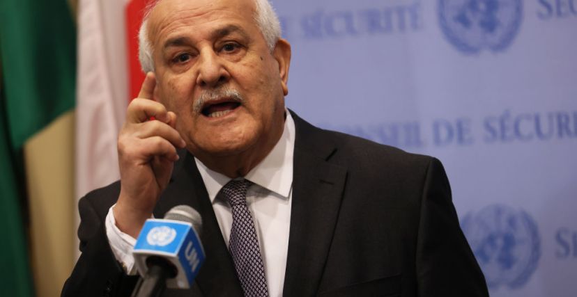 سفير فلسطين لدى الأمم المتحدة، رياض منصور - Michael M. Santiago/Getty Images