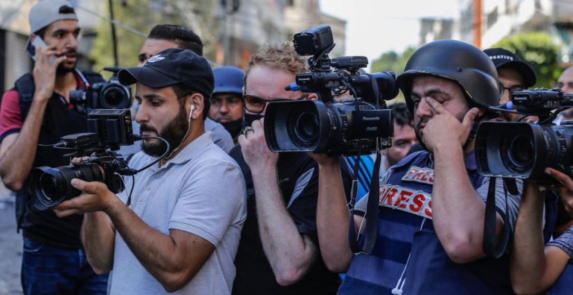 صحافيون فلسطينيون - Mahmoud Issa/ Getty Images