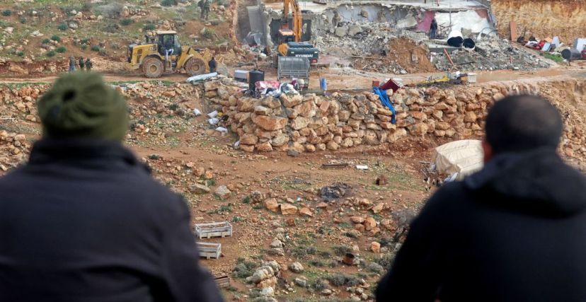هدم إسرائيلي في قرية دوما شرق نابلس بحجة البناء في منطقة ج -  ZAIN JAAFAR/ Getty Images
