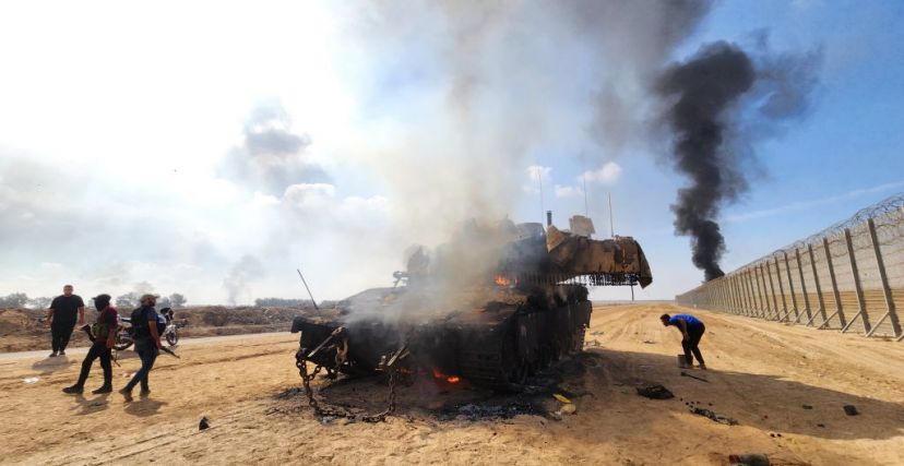 السيطرة على دبابة إسرائيلية في طوفان الأقصى