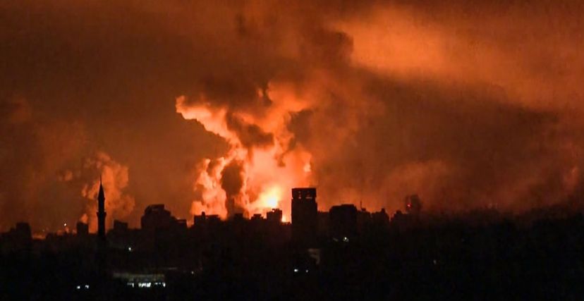 قصف عنيف على قطاع غزة