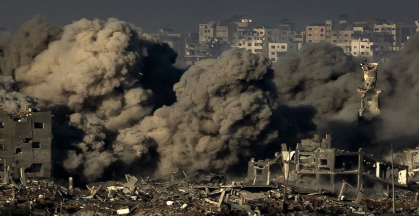 غارة عنيفة جدًا على غزة