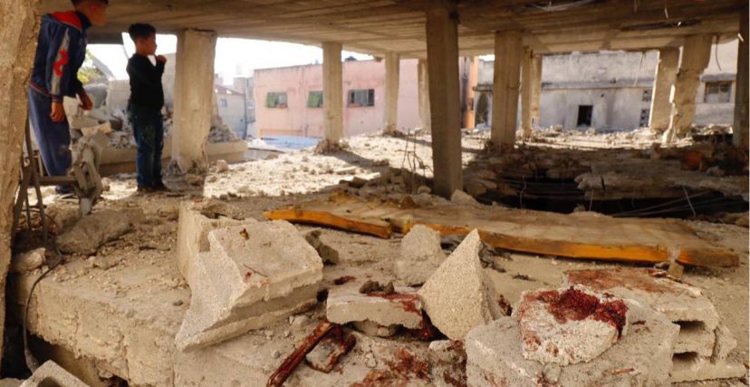 قصف الاحتلال على مقر فتح في مخيم بلاطة