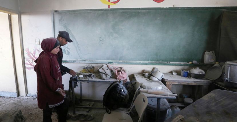 استهدف الاحتلال المدارس في قطاع غزة