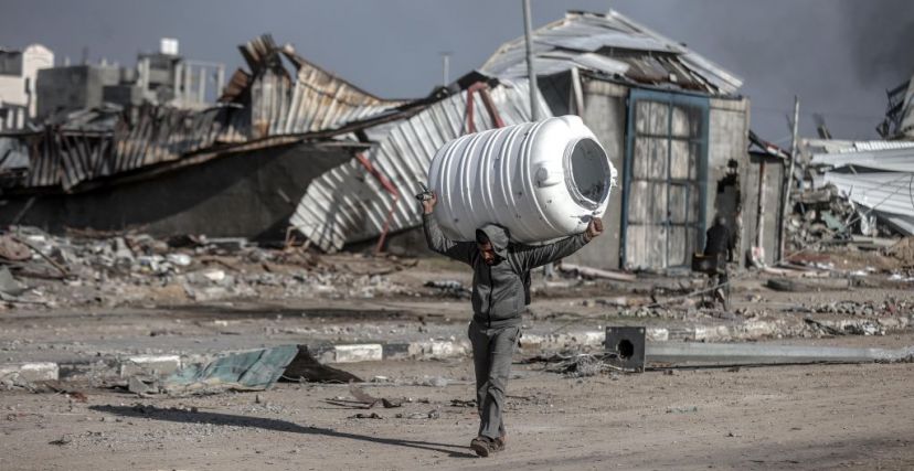 في مخيم المغازي وسط قطاع غزة - Ali Jadallah/ Getty Images