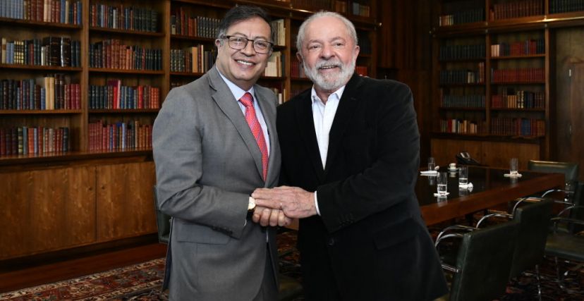 رئيس كولومبيا غوستافو بيترو ورئيس البرازيل لولا دا سلفا