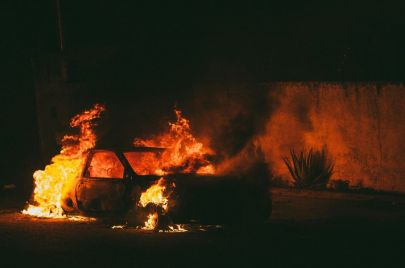 انفجار مركبة قرب جنين