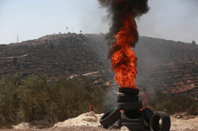 من الفعاليّات الرافضة لوجود المستوطنين على جبل صبيح في بيتا - Issam Rimawi/ Getty Images