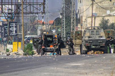 صورة أرشيفية: مواجهات مع جيش الاحتلال في نابلس | تصوير جعفر اشتيه